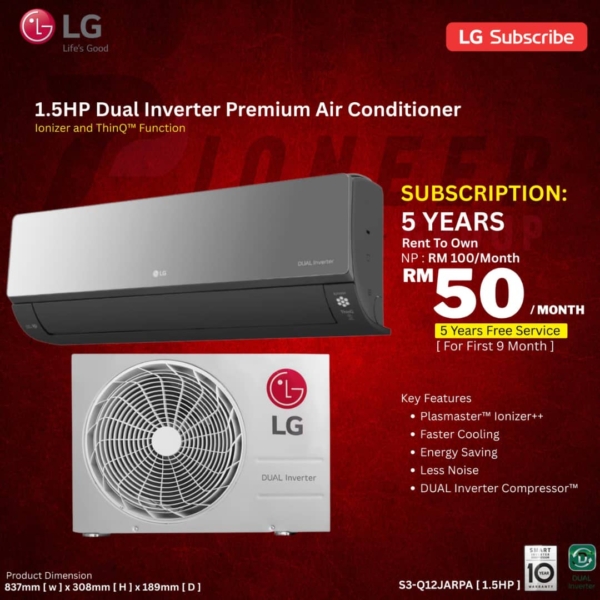 1.5HP Dual Inverter Premium Air Conditioner