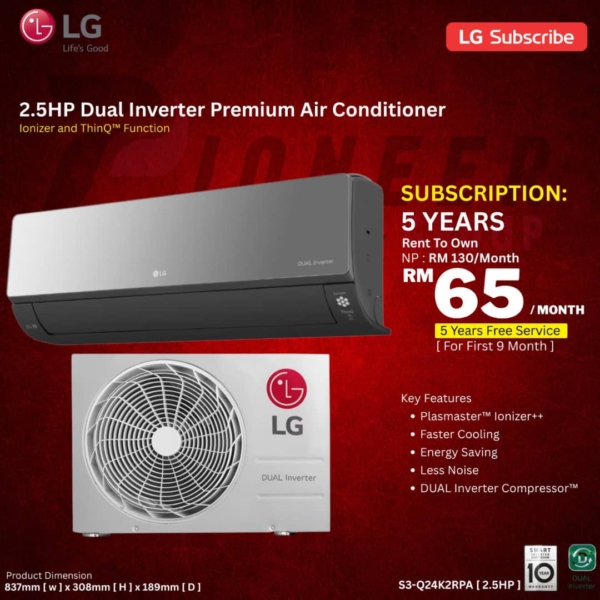 2.5HP Dual Inverter Premium Air Conditioner