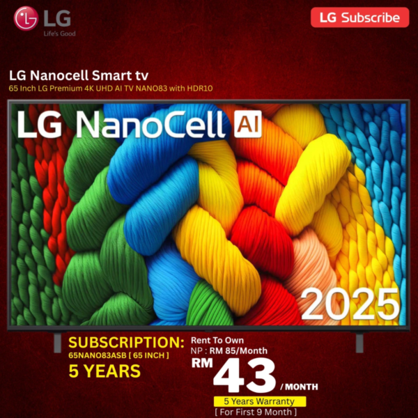 65 inch LG Nanocell Smart TV (2)