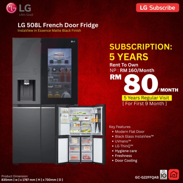 LG 508L French Door Fridge