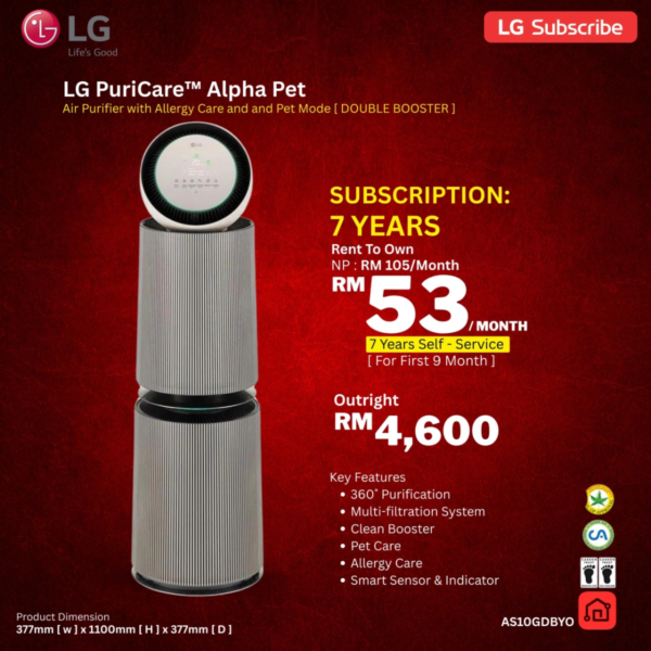 LG PuriCare 360° Alpha Pet